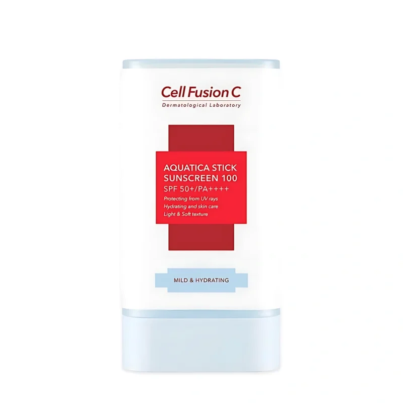 Cell Fusion C Drėkinanti pieštukinė apsauga nuo saulės Aquatica Stick Sunscreen 100